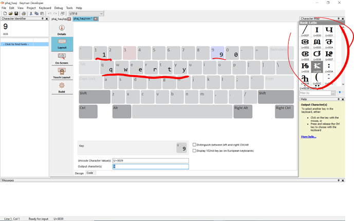 Keyman Keyboard Won't Take Choosen Font Characters