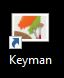 Keyman Icon on Desktop Computer